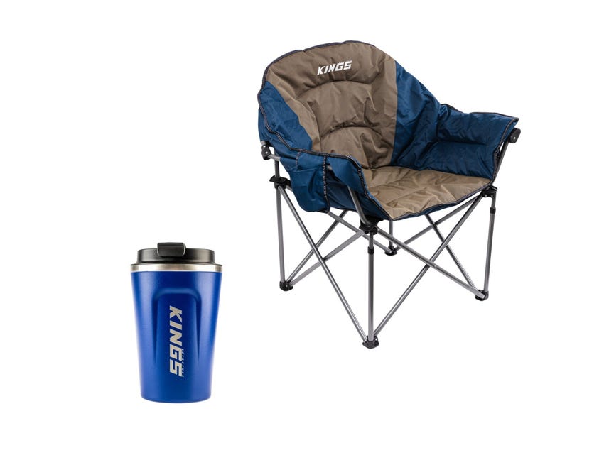 Kings Deluxe Sofa Chair + Coffee Cup