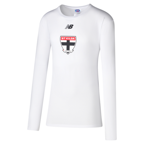 New Balance Saints Crest LS Tee - White