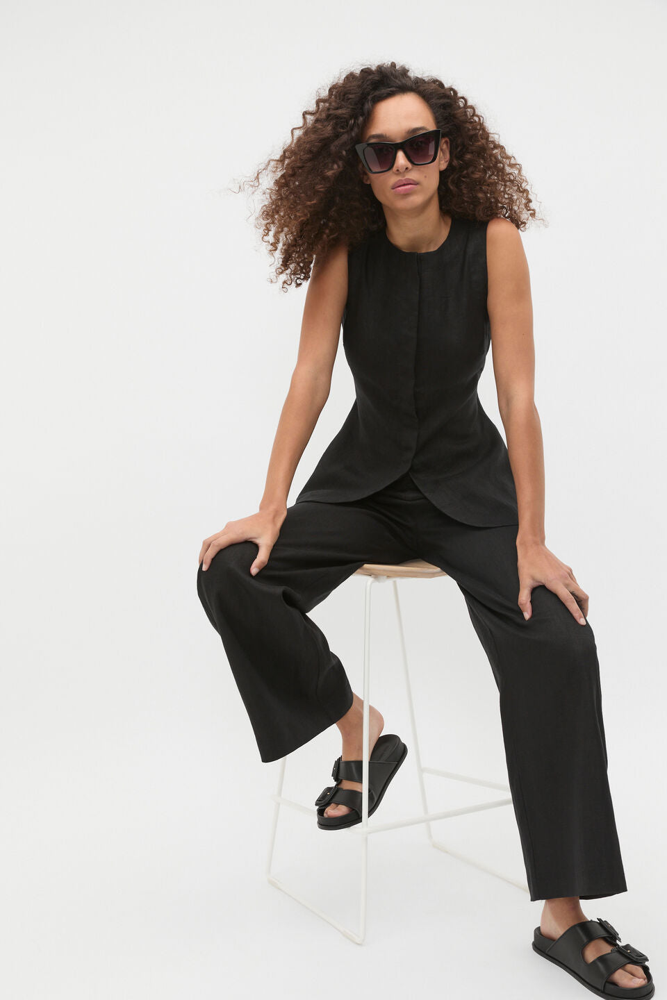 Core Linen Waisted Pant