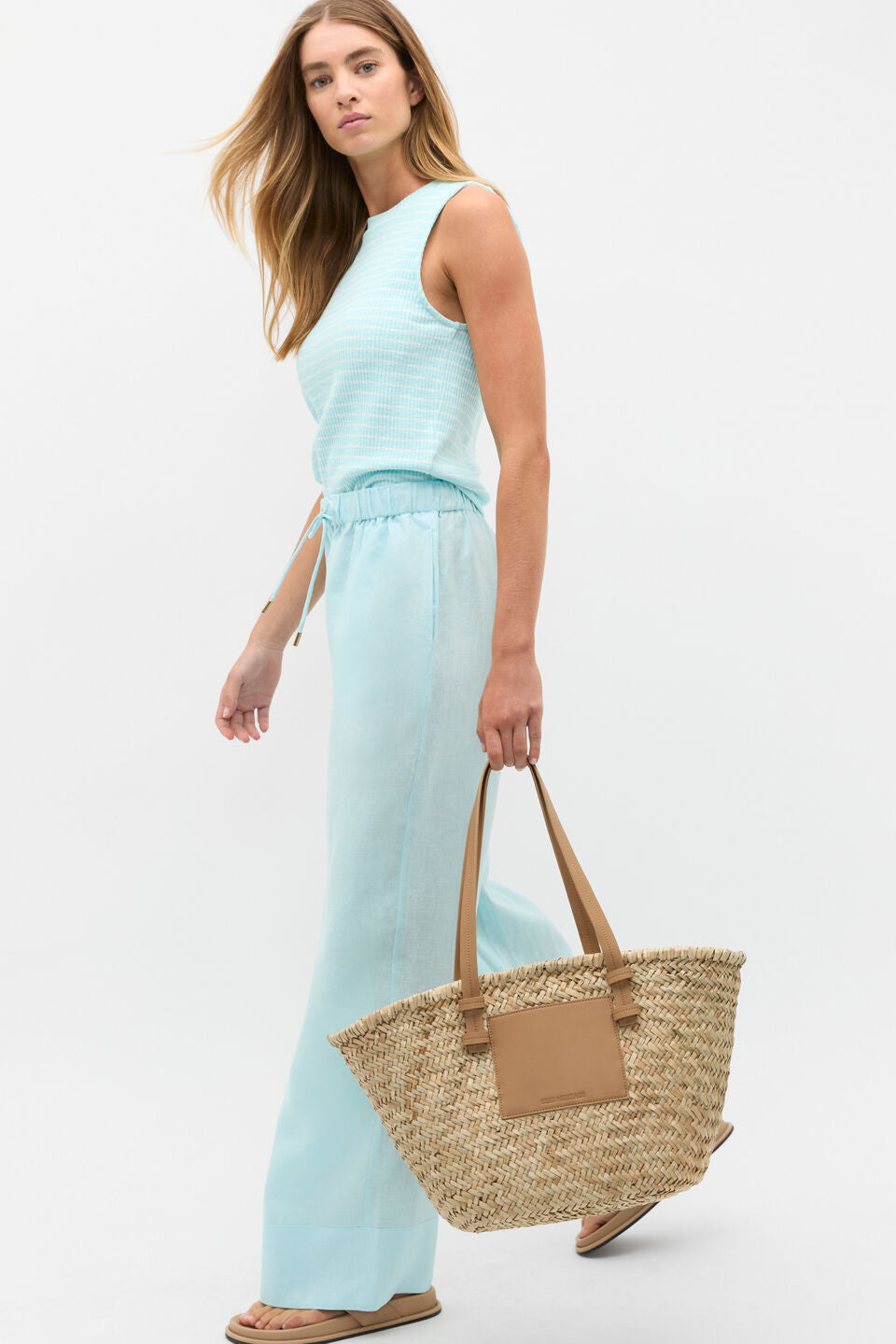 Stripe Textured Shell Top