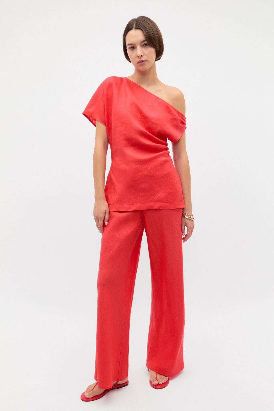 Linen Easy Wide Leg Pant
