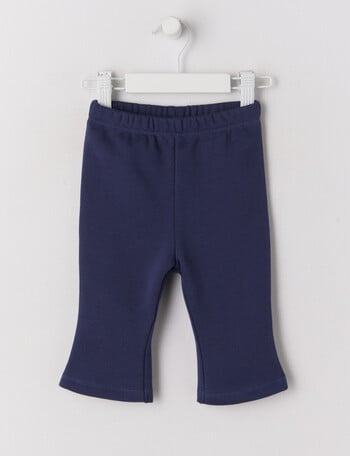 Teeny Weeny Play Time Fleece Flare Track Pants, Navy